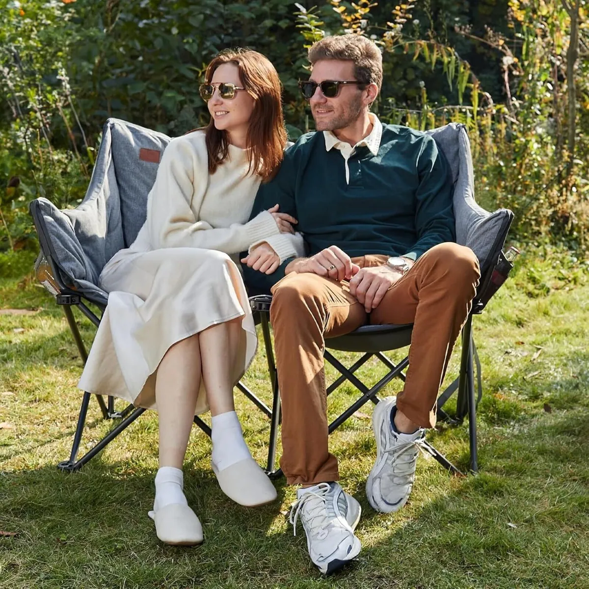 Camping Chair Double for Adults 6cm Padded 320kg - Image 2