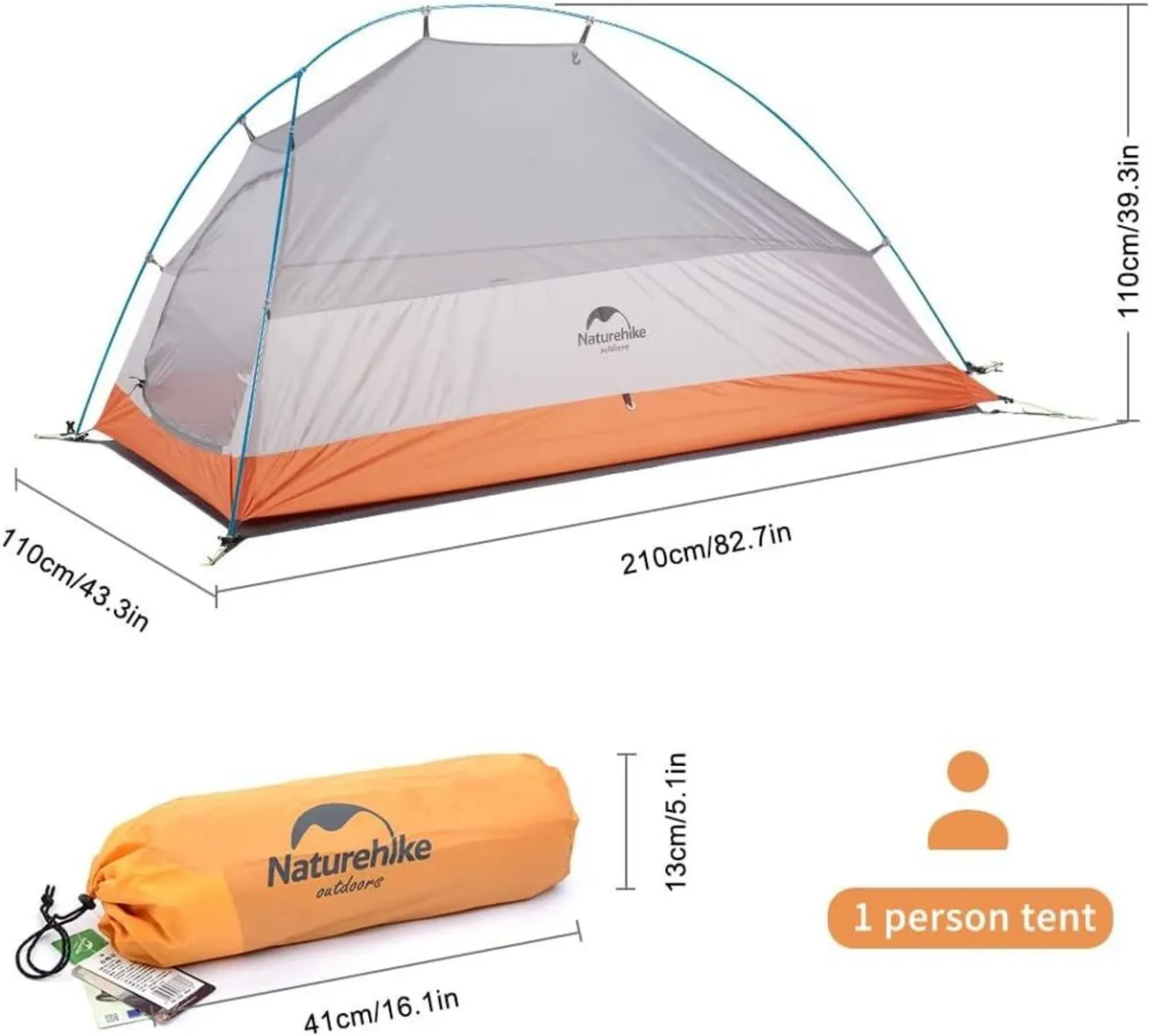 Cloud up 1 Person Backpacking Tent Lightweight - Image 4