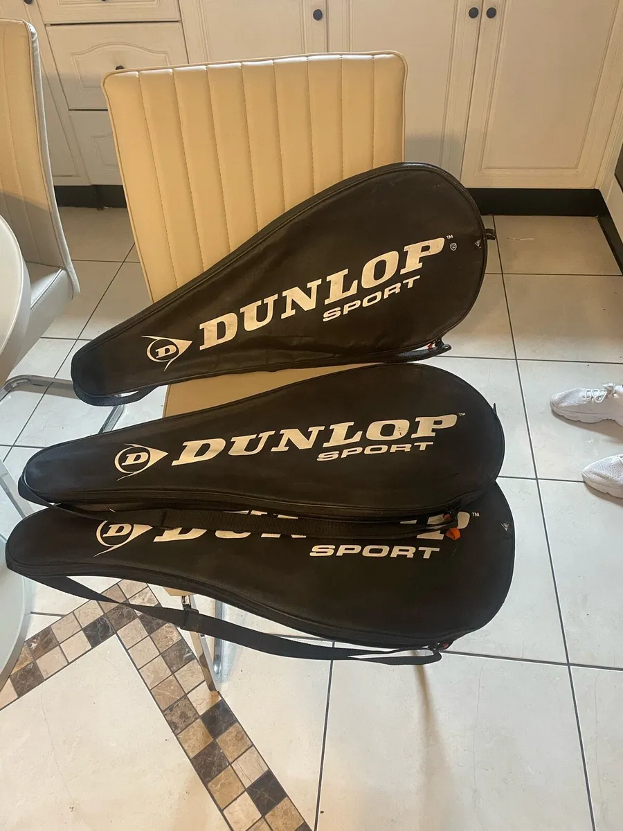 3 Dunlop tennis rackets - Image 2