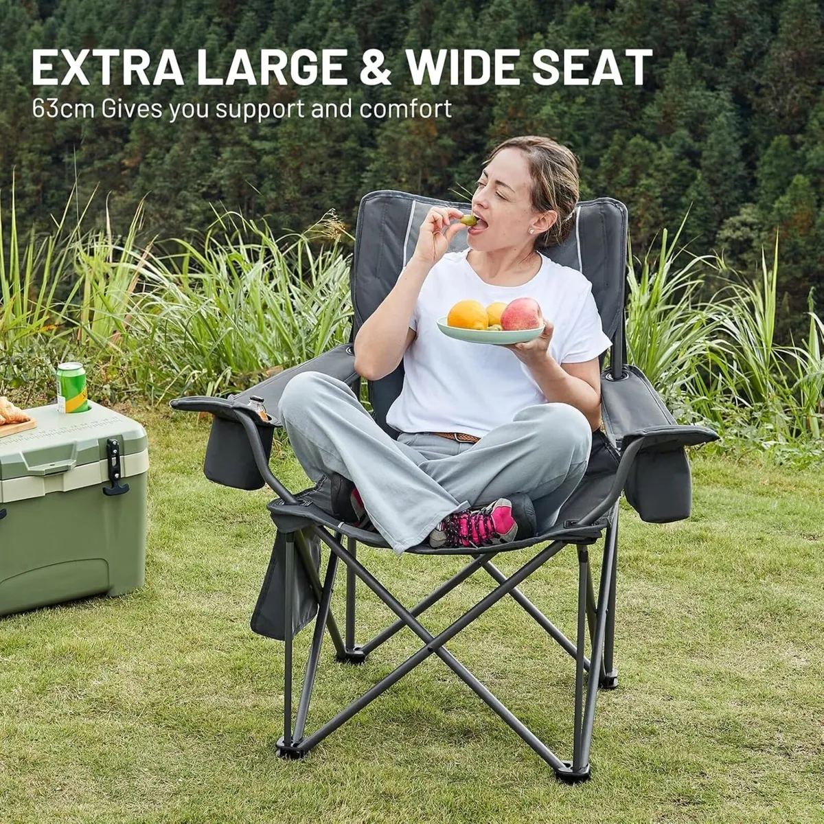Camping Chairs for Adults Heavy Duty 200kg - Image 4