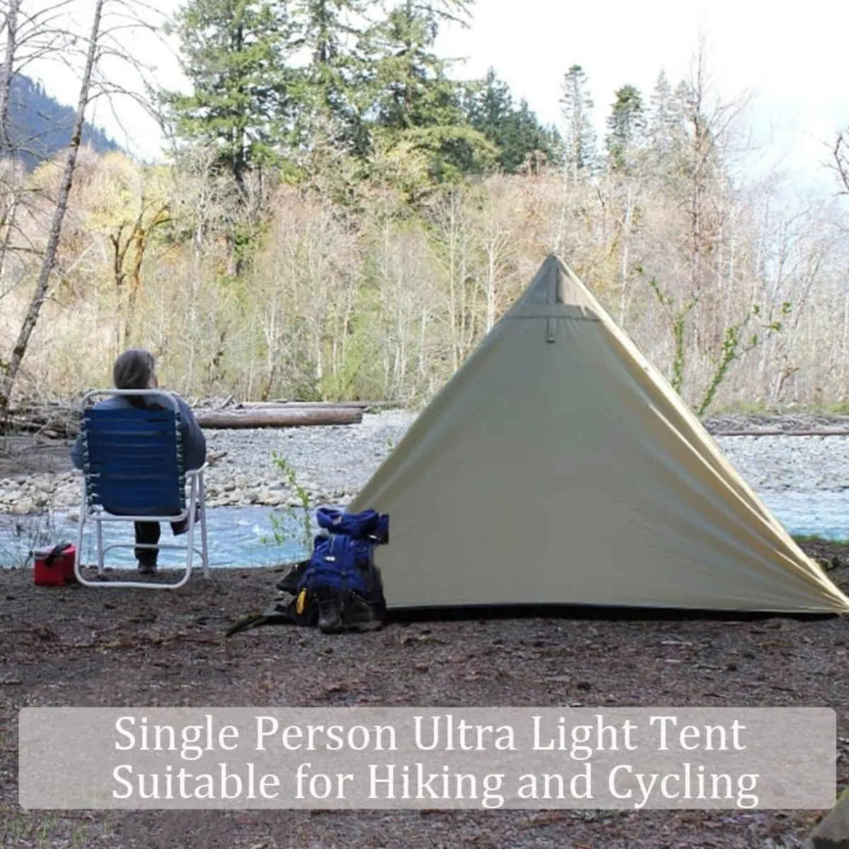 Lightweight One Man Camping Tent Waterproof Small - Image 4