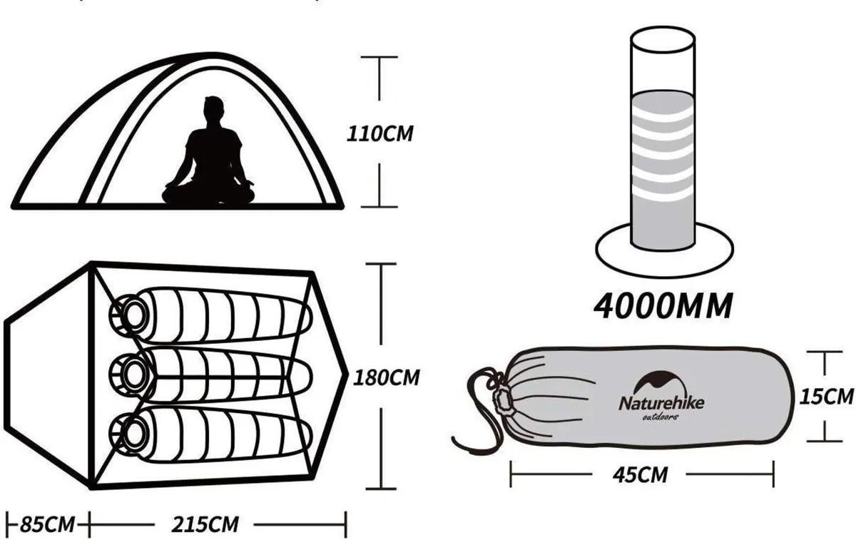 Cloud-Up 3 Ultralight Professional Tent Persons - Image 4
