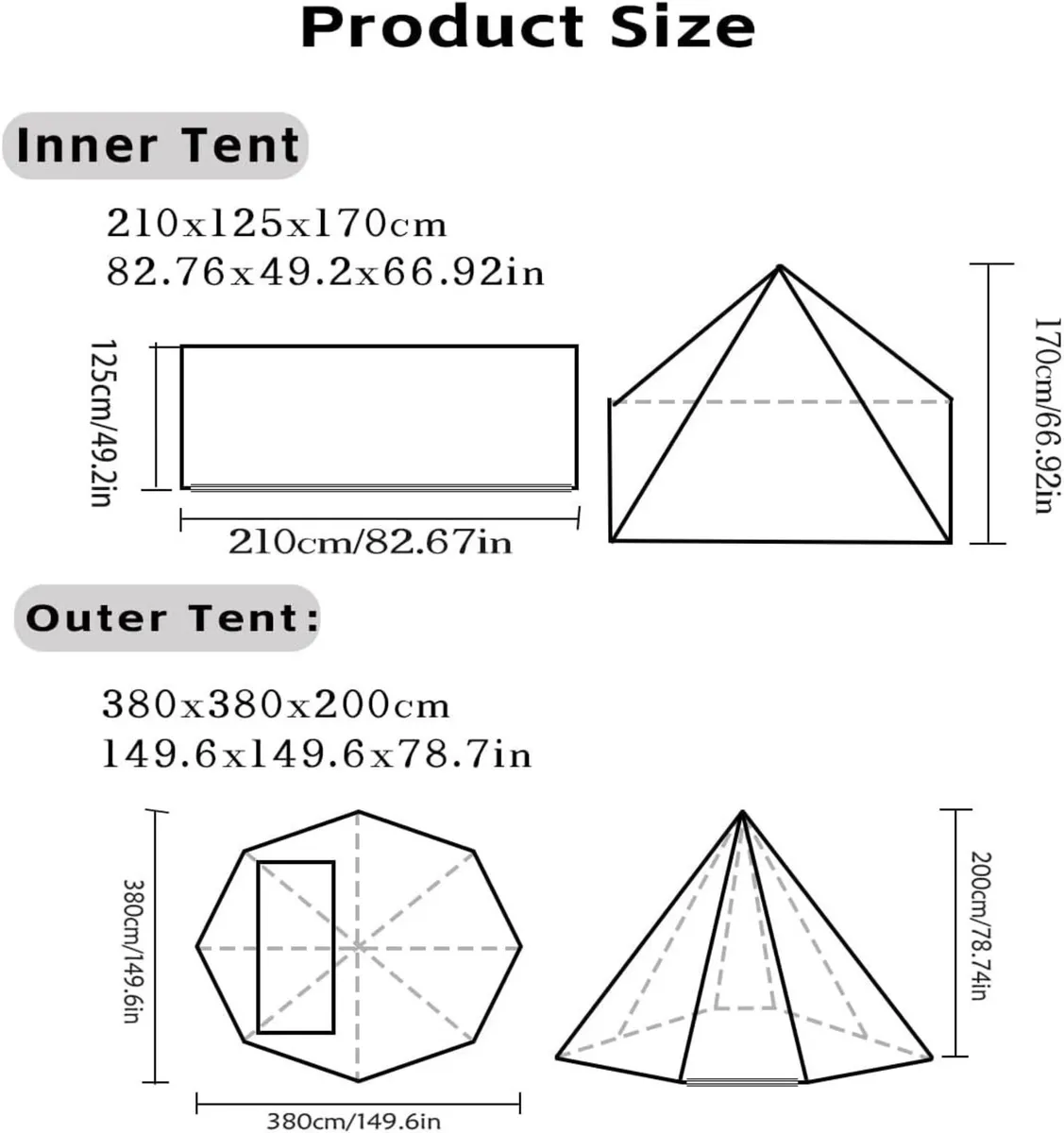 Camping Hot Tent with Wood Stove Jack Winter - Image 2