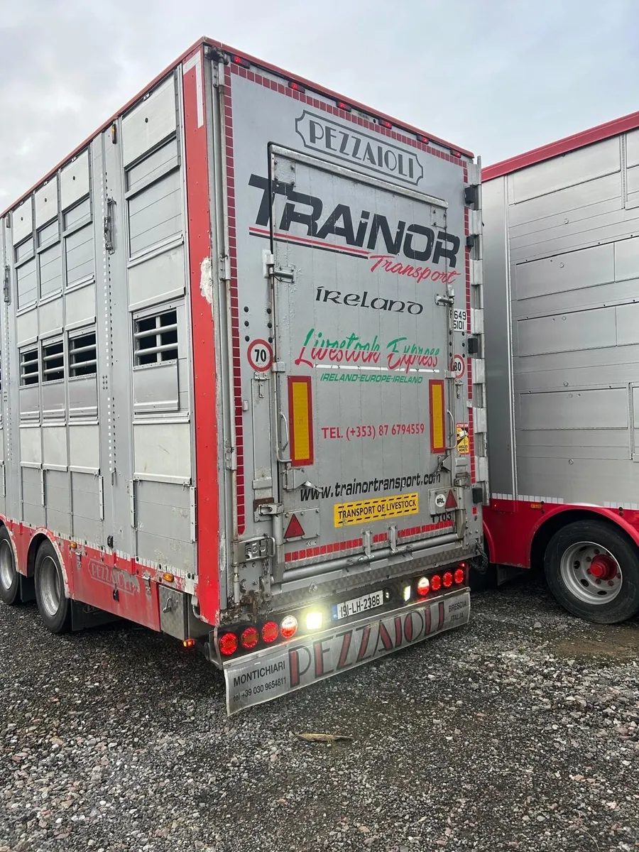 2014 Pezzaioli 3 Deck Livestock Trailer - Image 3