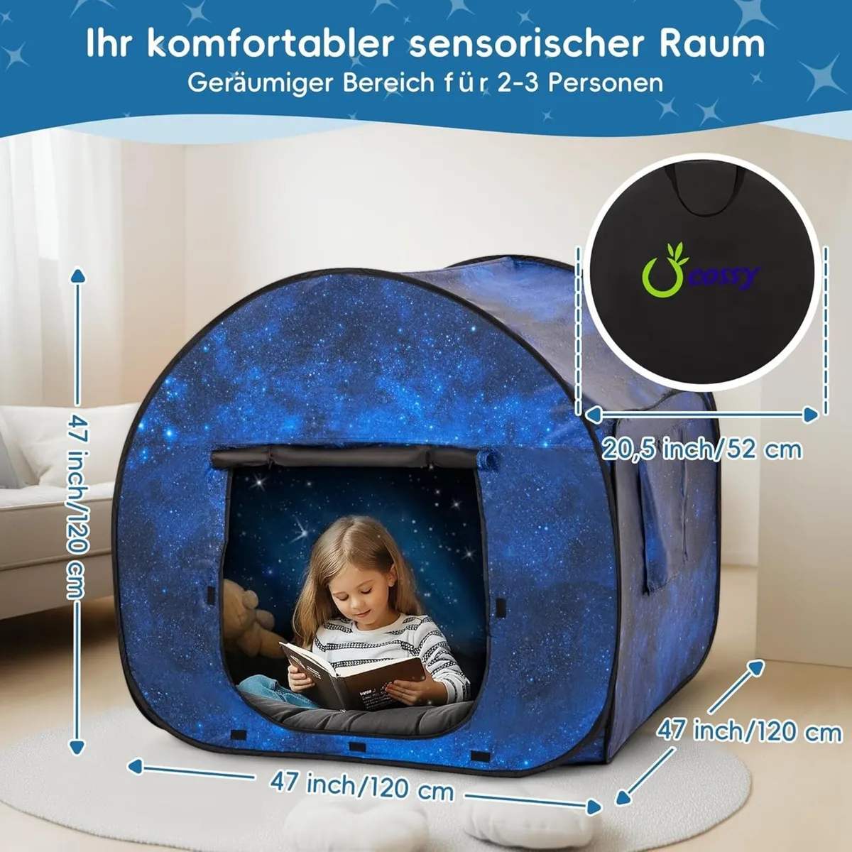 Sensory Tent for Autism with Starry Night Print - Image 2