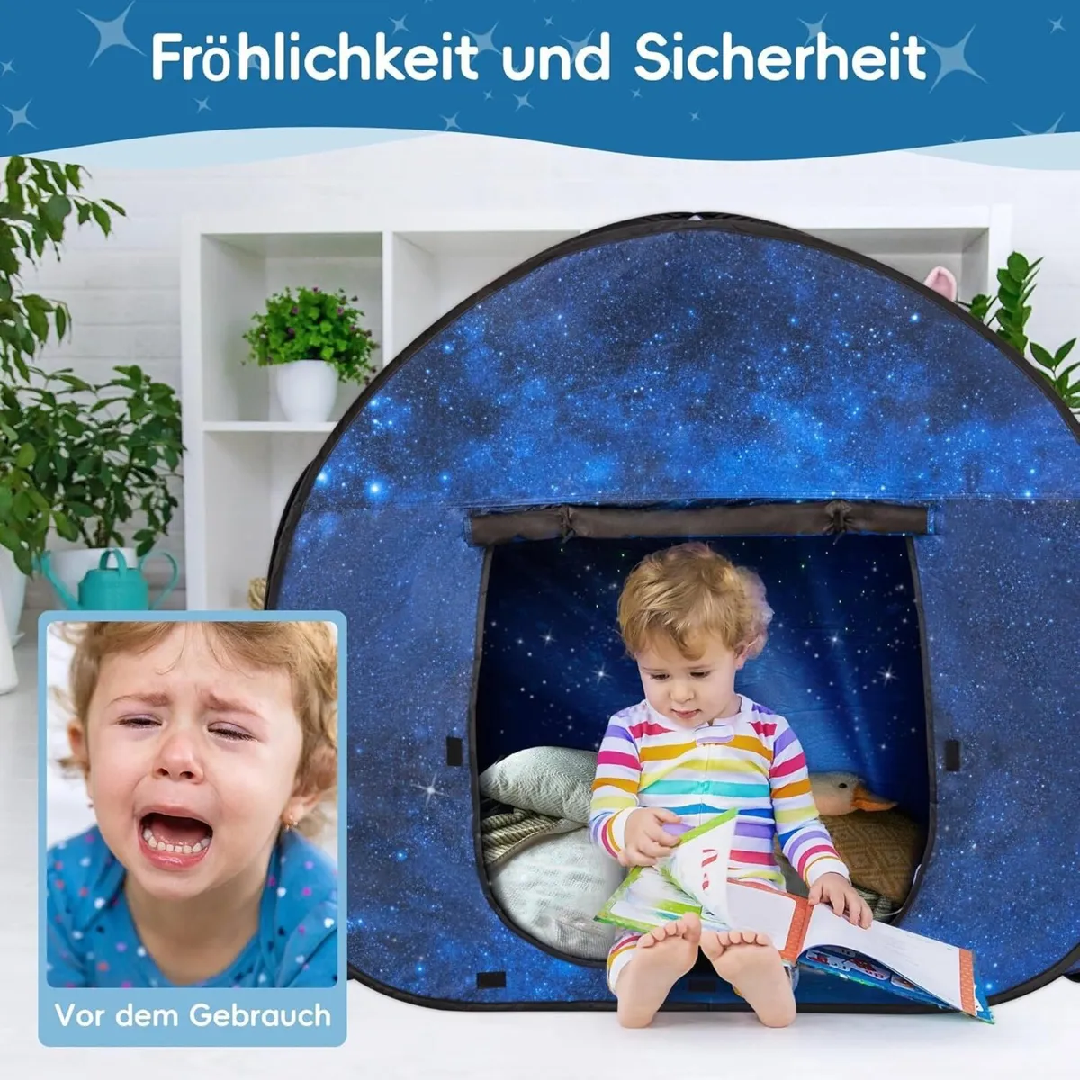 Sensory Tent for Autism with Starry Night Print - Image 4