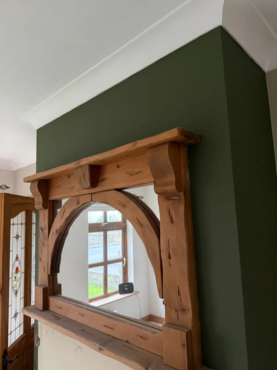 Fireplace with mirror for above - Image 2