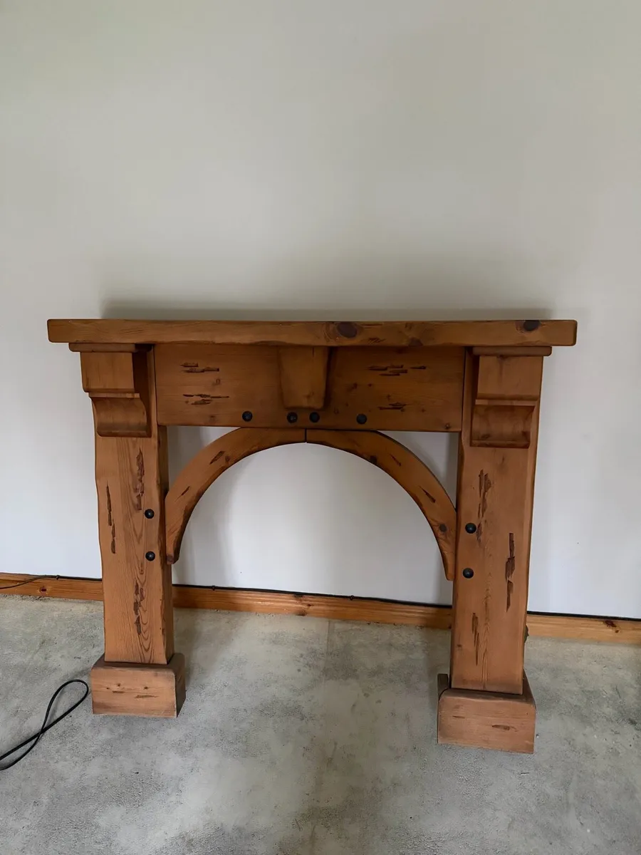 Fireplace with mirror for above - Image 1