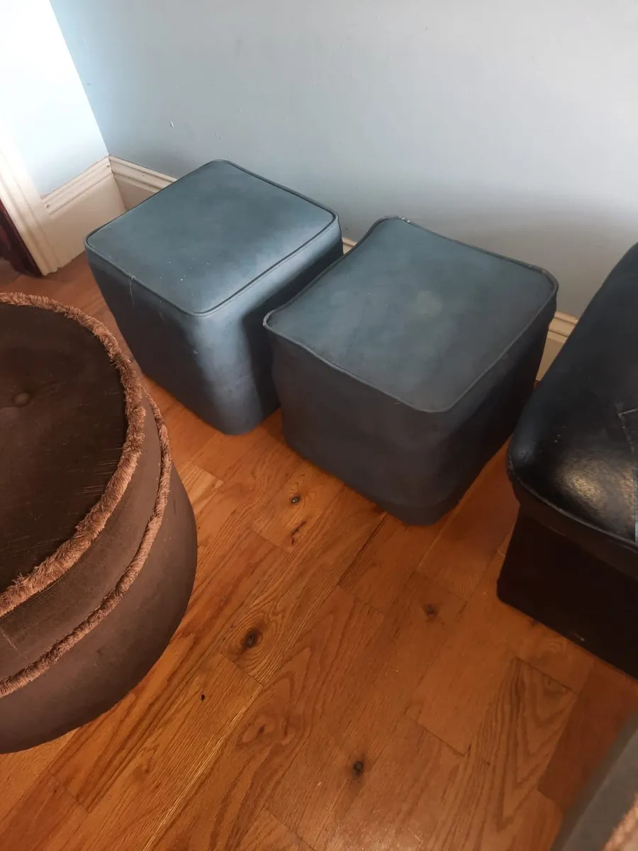 Vintage footstools - Image 1