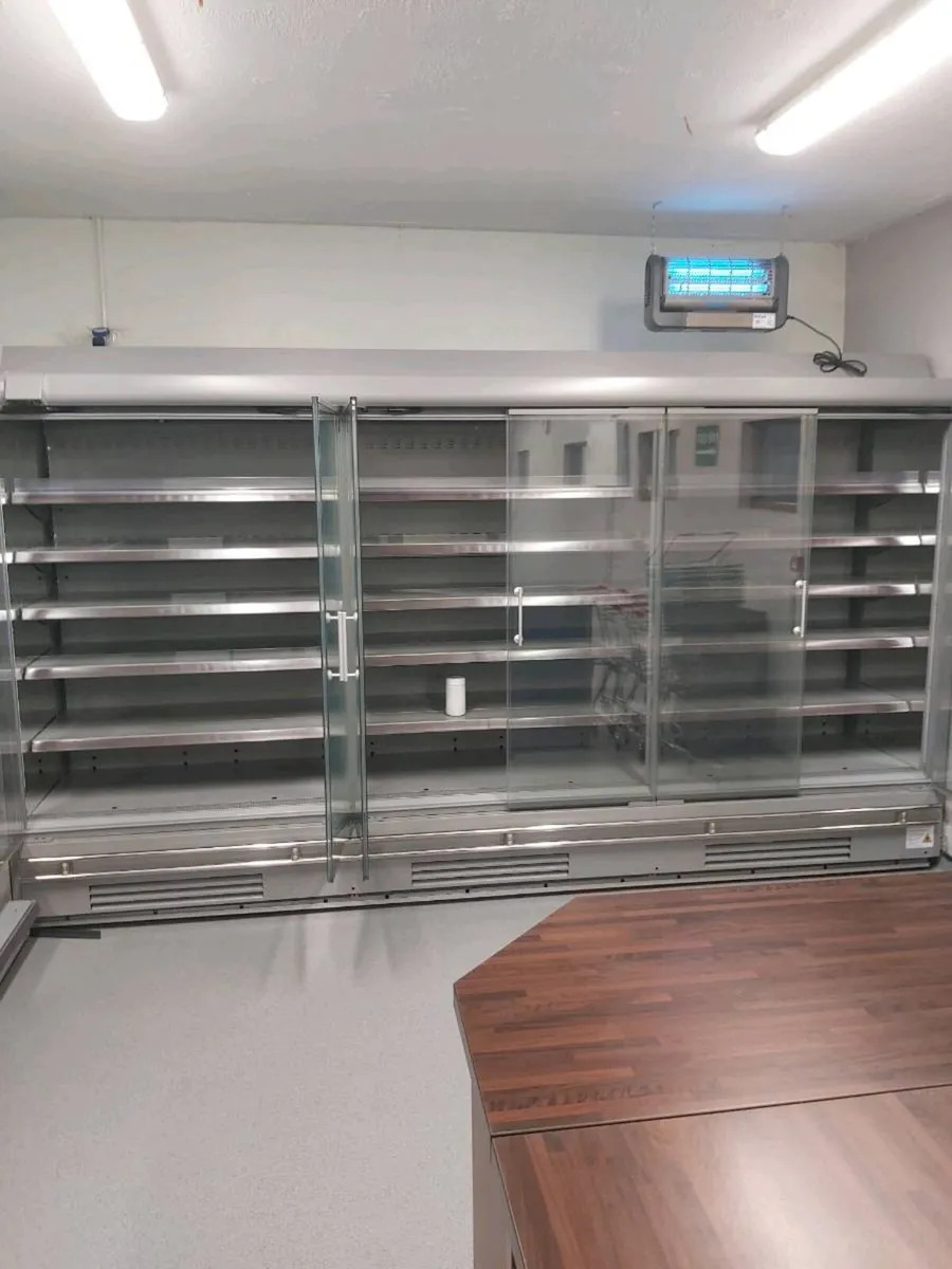 Shop contents..display fridge .metal shelving - Image 2