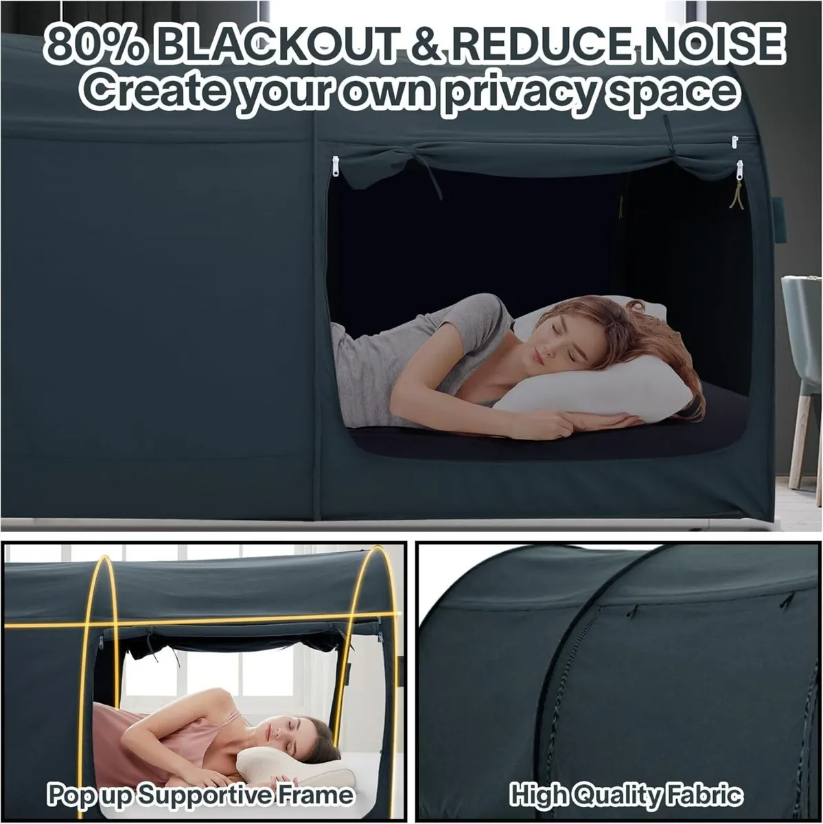 Bed Canopy Tents Dream Privacy Space Single Size - Image 4