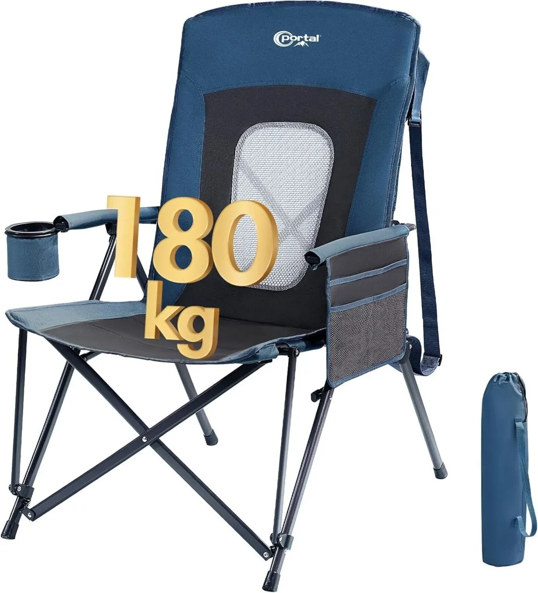 Folding Camping Chair for Adults High Back Heavy - Image 1