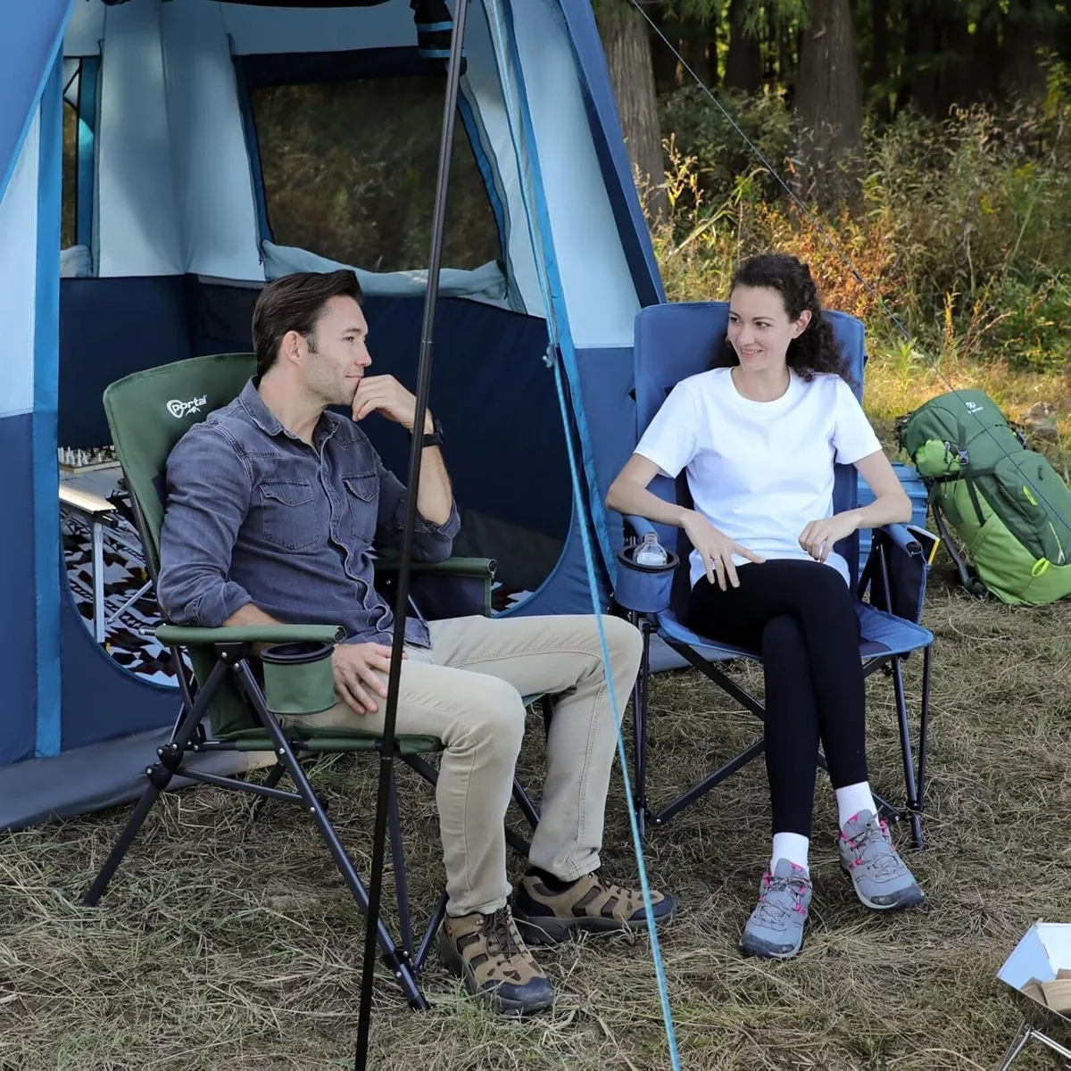 Folding Camping Chair for Adults High Back Heavy - Image 2