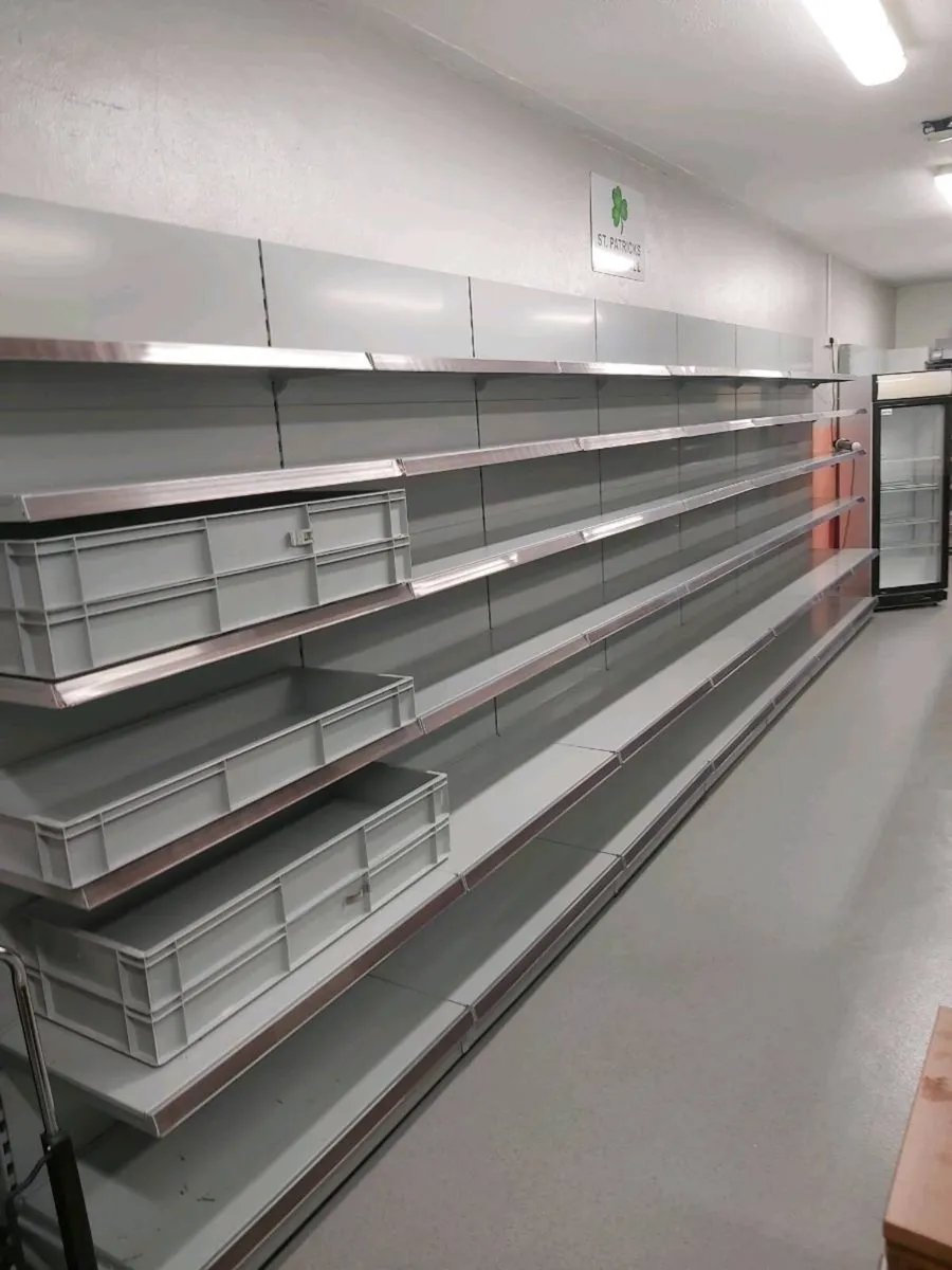 Shop contents..display fridge .metal shelving - Image 3