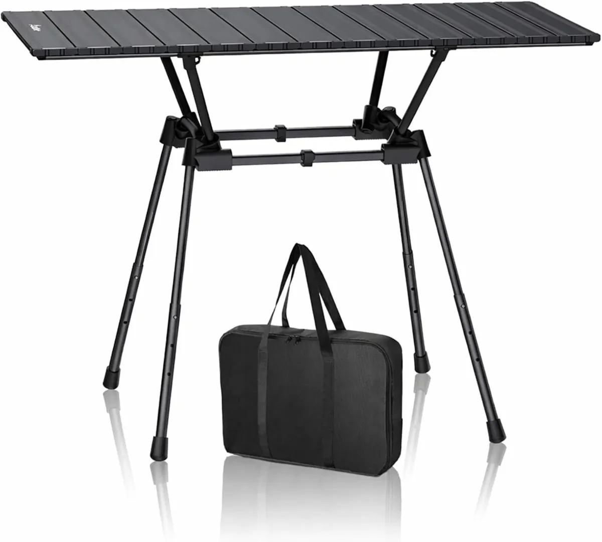 3ft Camping Table Foldable 4 Adjustable Height - Image 1