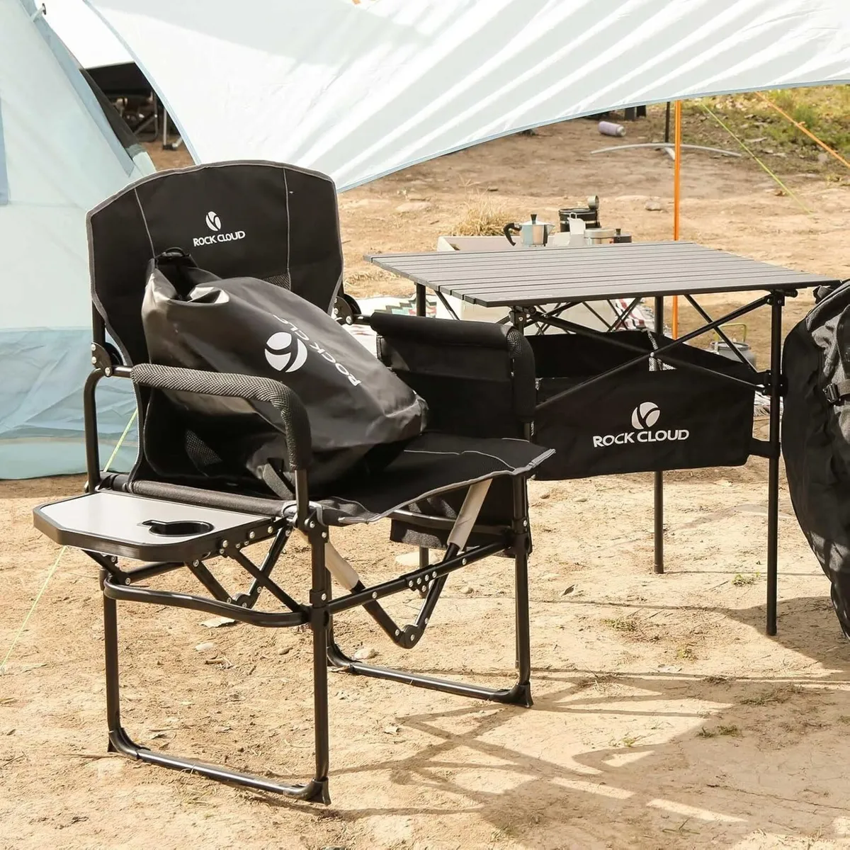 Camping Chair with Side Table Lightweight Compact - Image 2