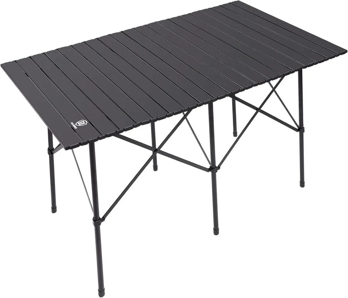 Folding Camping Table 4 ft with Aluminium Roll Up - Image 1