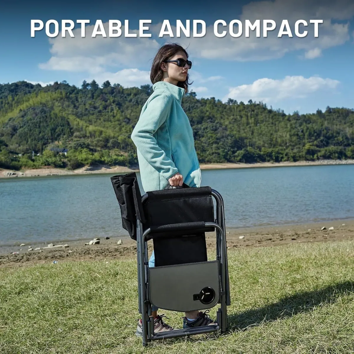 Camping Chairs for Adults 180kg Heavy Duty Set of - Image 4