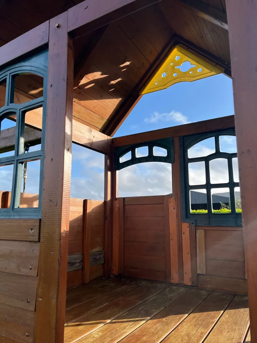 Playhouse with swings and slide for sale - Image 3