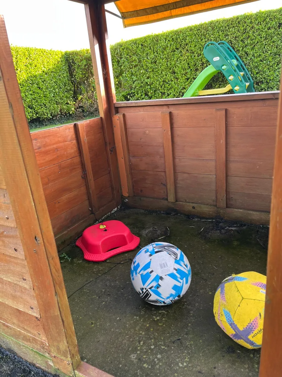 Playhouse with swings and slide for sale - Image 4