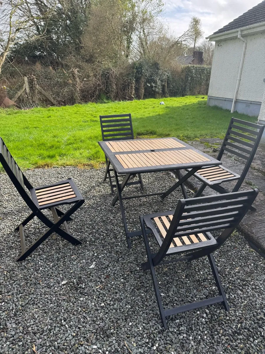 Chair , table and parasol for patio - Image 3