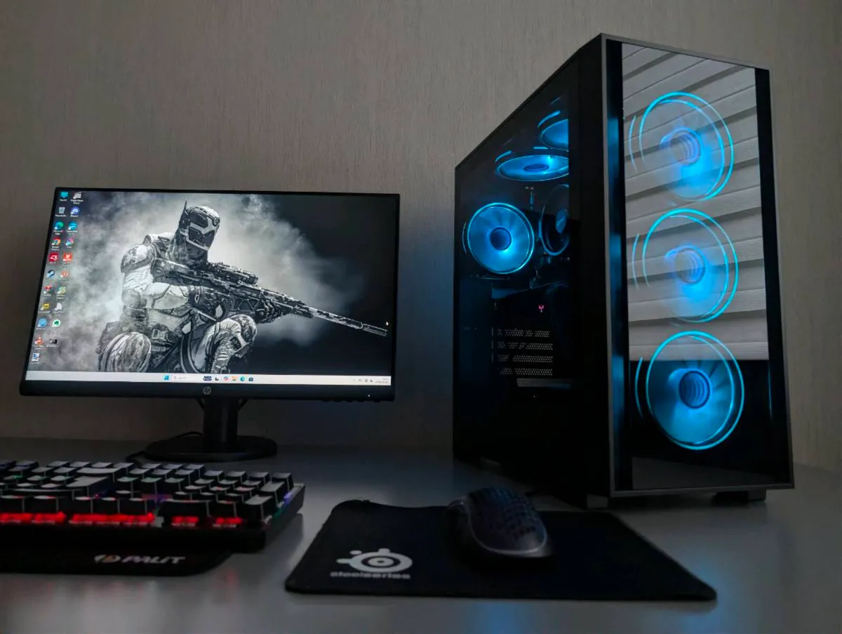 Full Setup AMD Ryzen Gaming PC | 5 3600X | 16GB Ra - Image 1