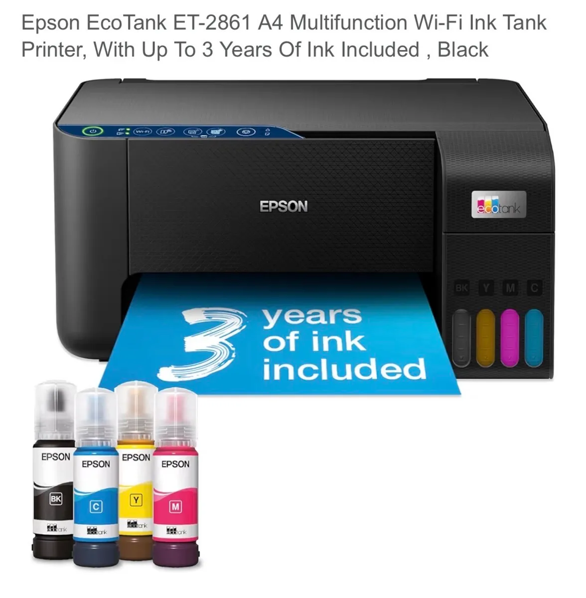 Epson Eco Tank ET-2861 Multifunction WiFi Printer - Image 1