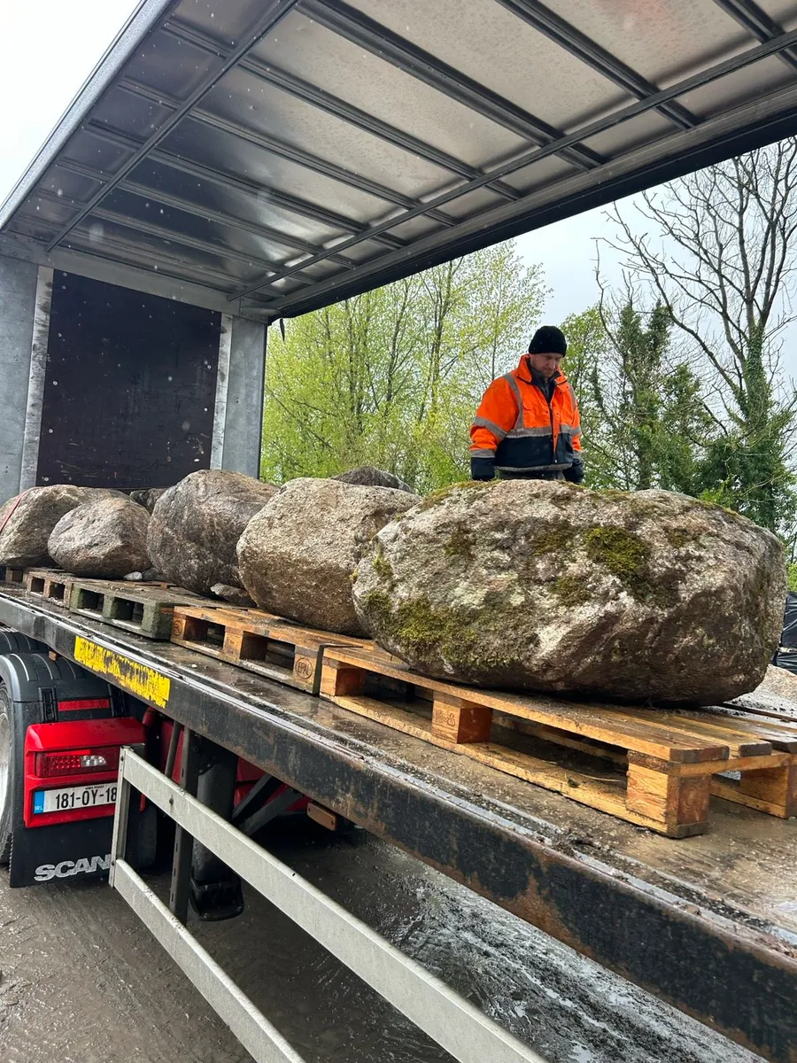 20 large Glacial Granite Round Landscape Boulders - Image 1
