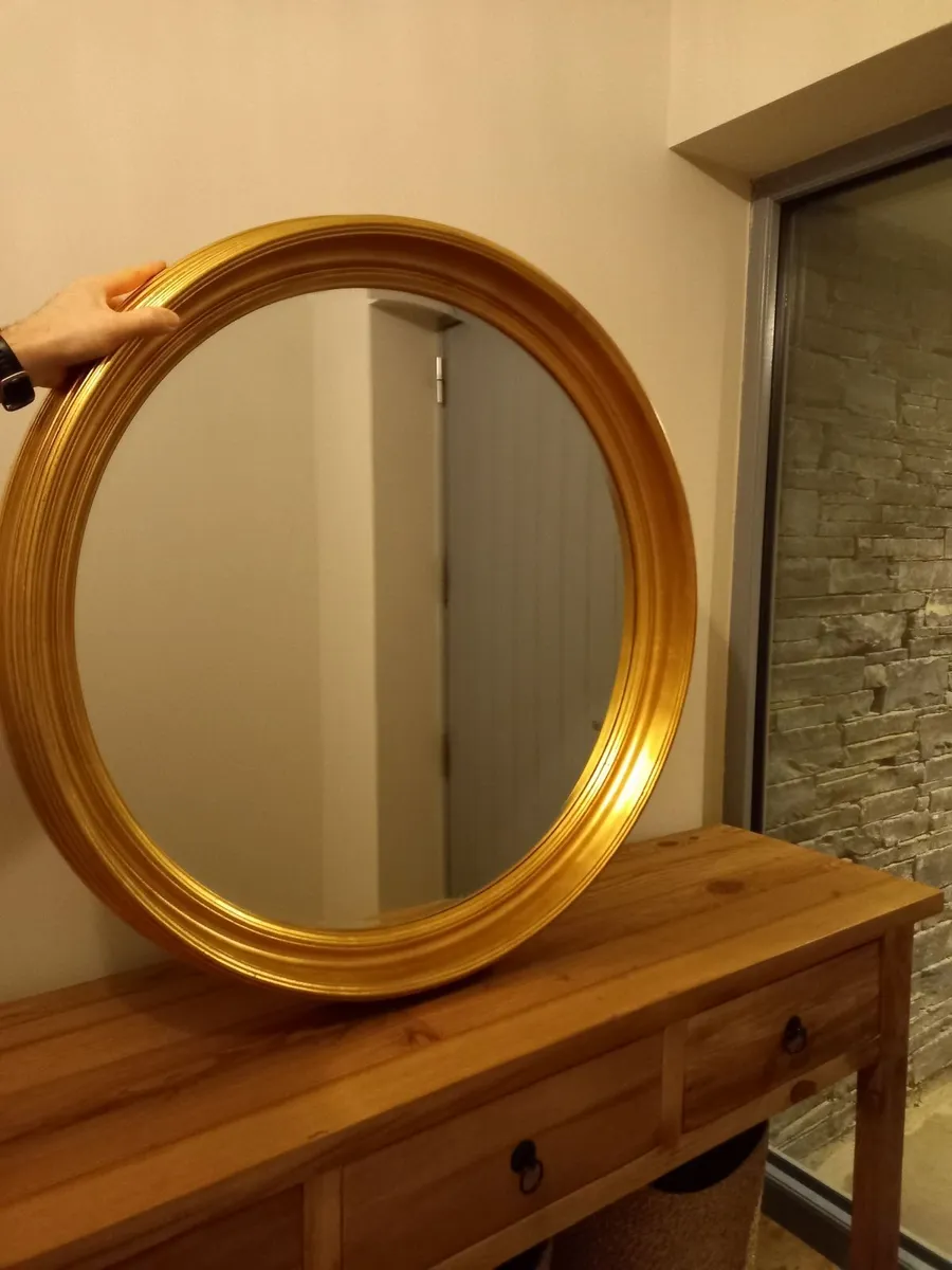 Elegant Large Gold Framed Mirror – Statement Piece - Image 4
