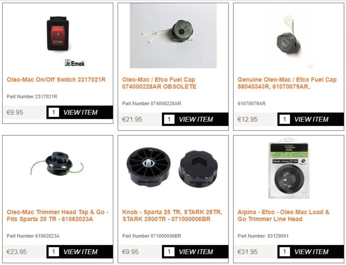 Oleo Mac / Efco Spare Parts - Image 2