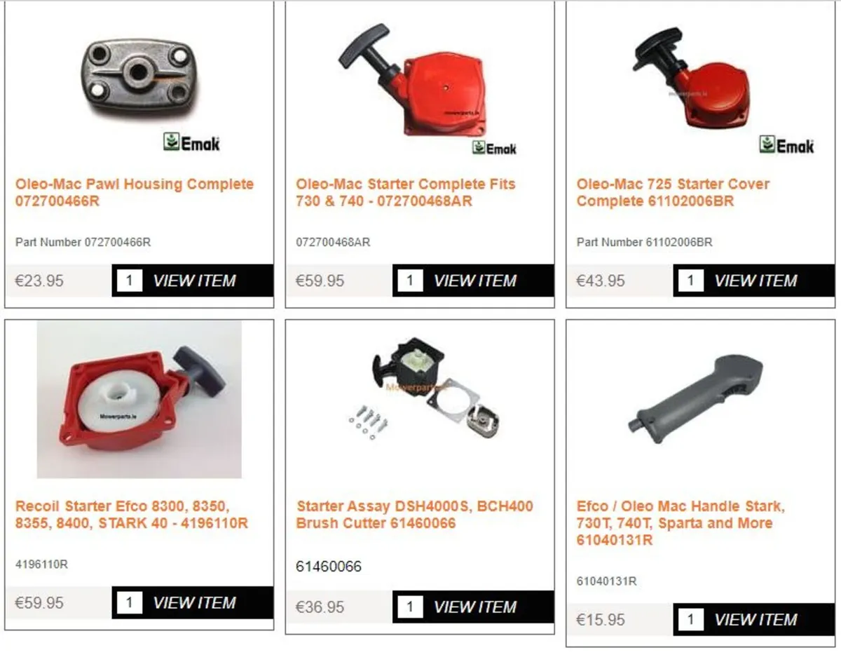 Oleo Mac / Efco Spare Parts - Image 1