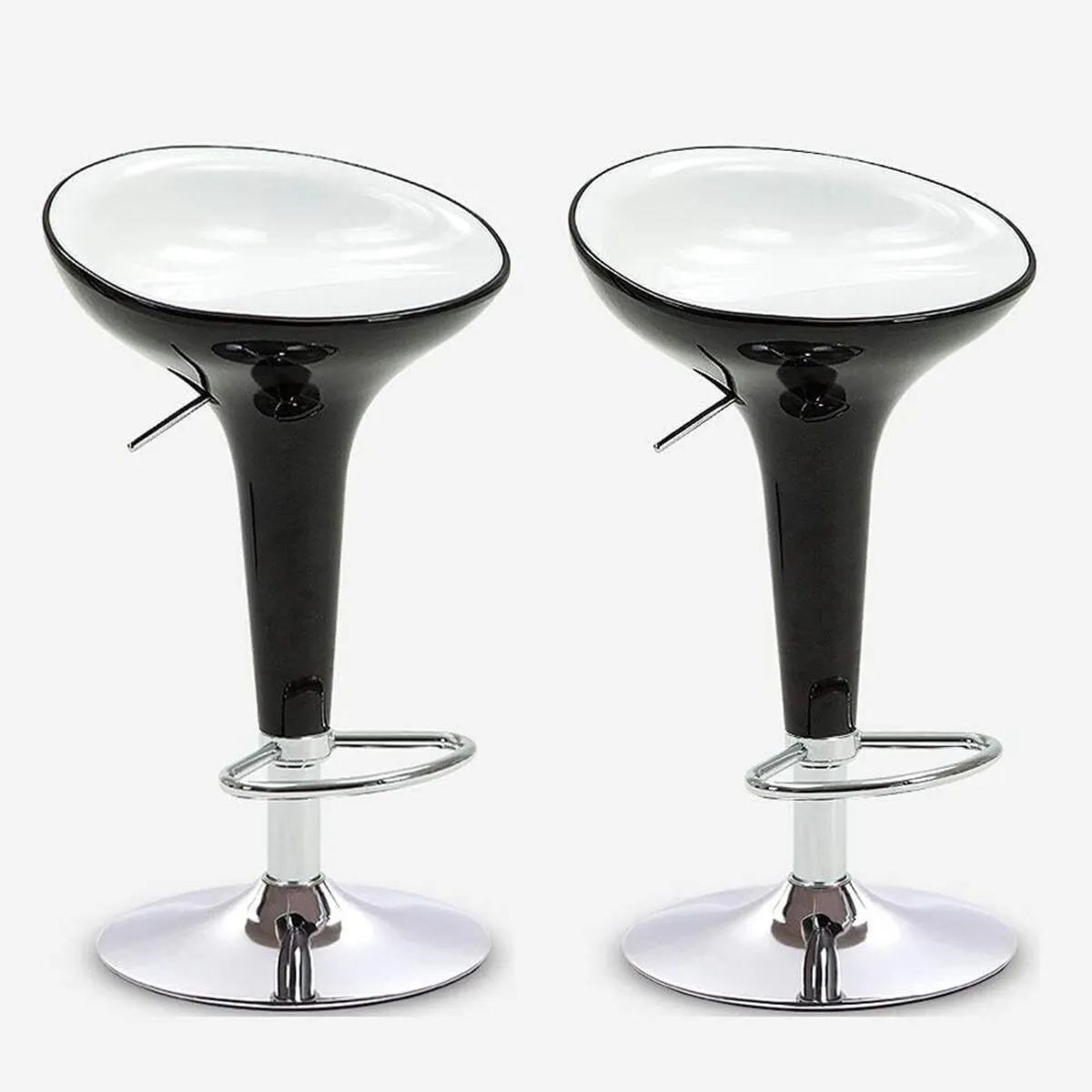 2 Adjustable Bar Stools – Gas Lift Design - Image 3