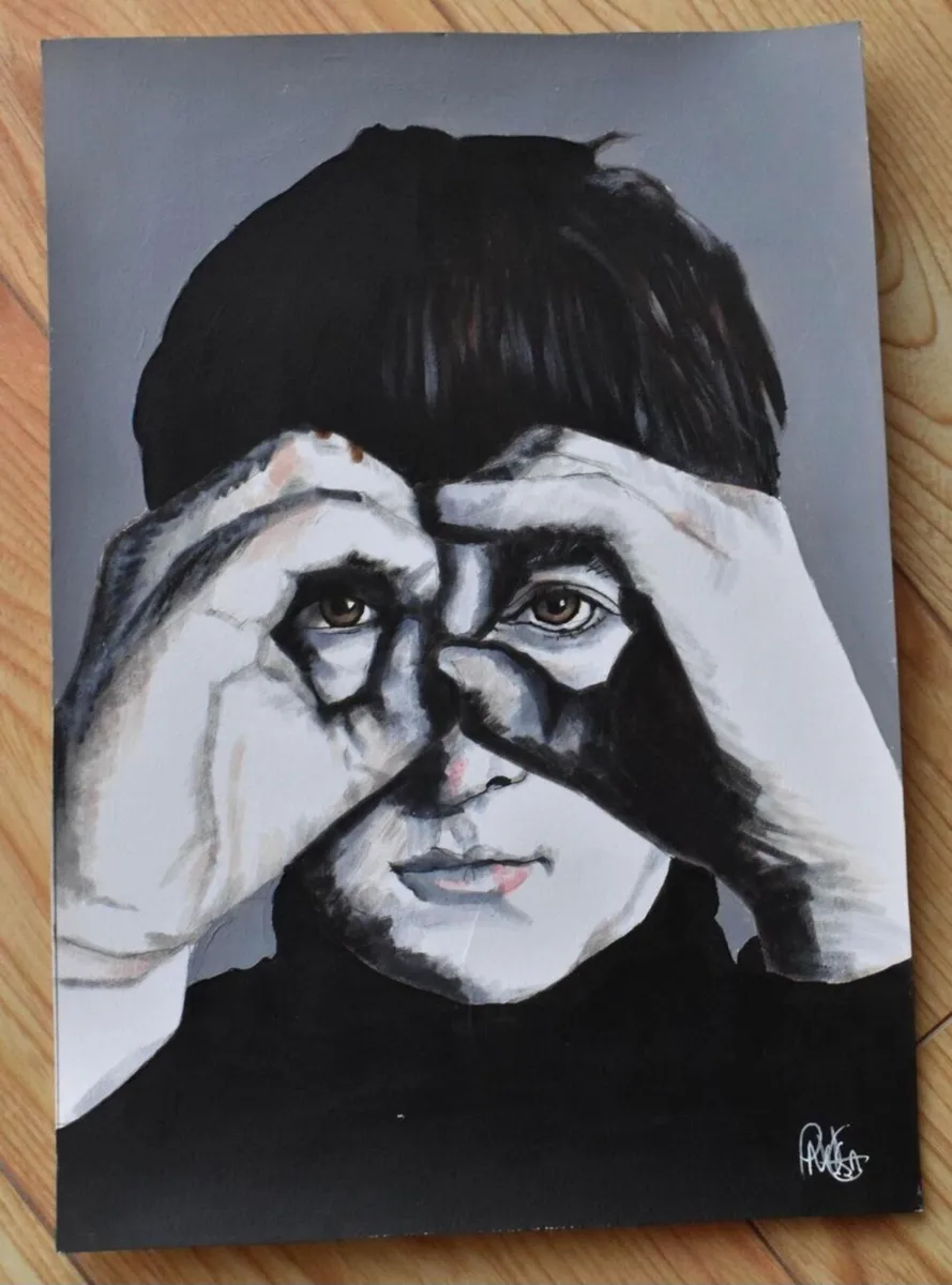 George Harrison Mixed Media Drawing - Image 3