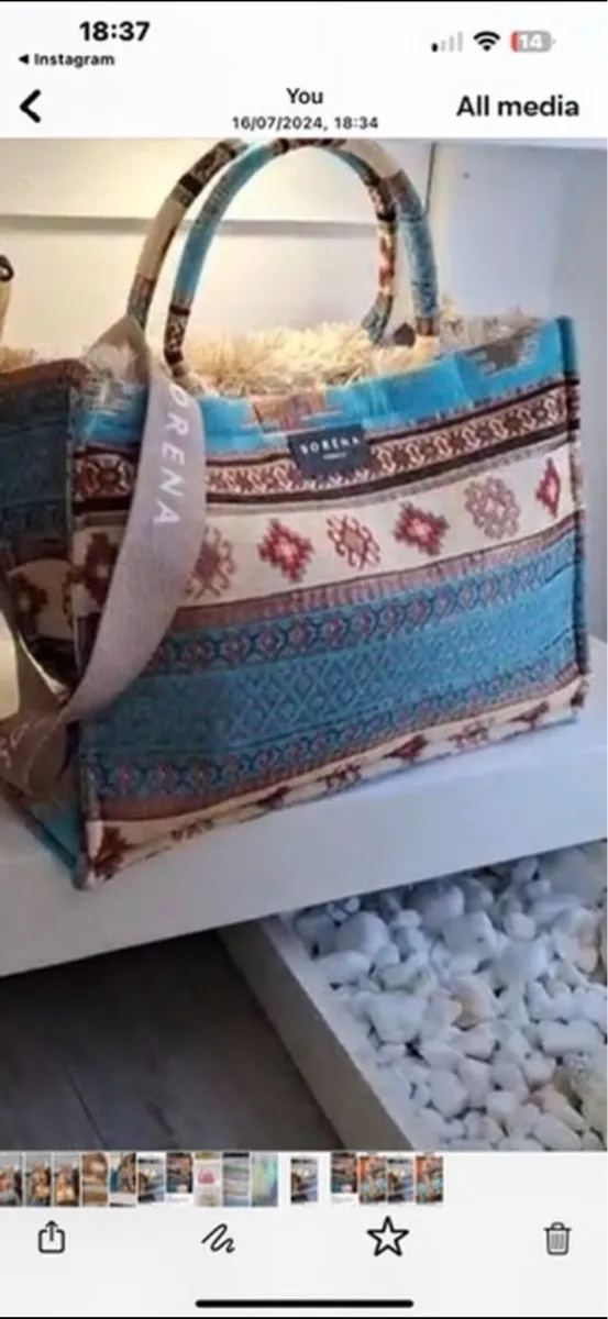 Greece hand made bag brand knee never used - Image 3