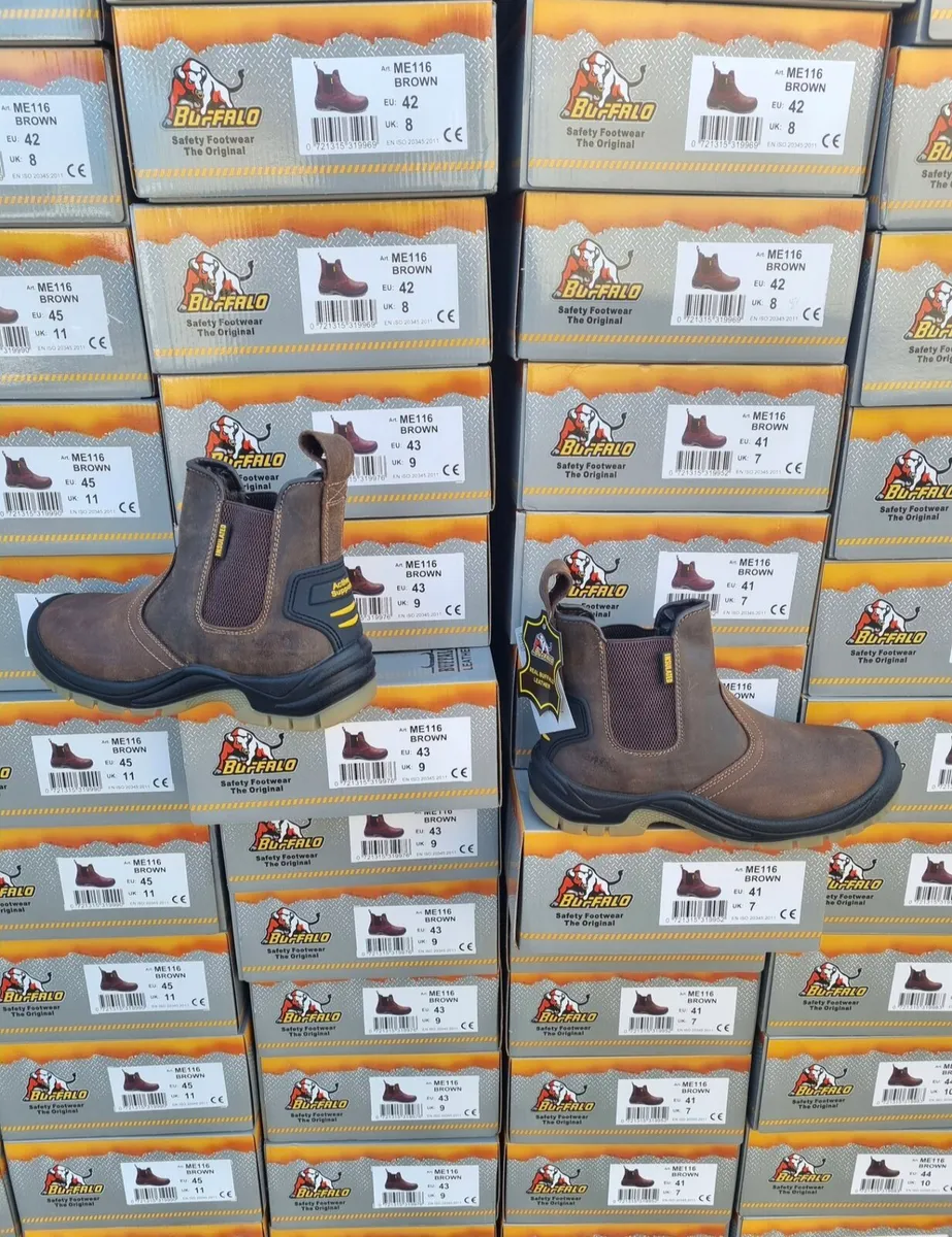 Buffalo slip on safety boots S3 all sizes - Image 2