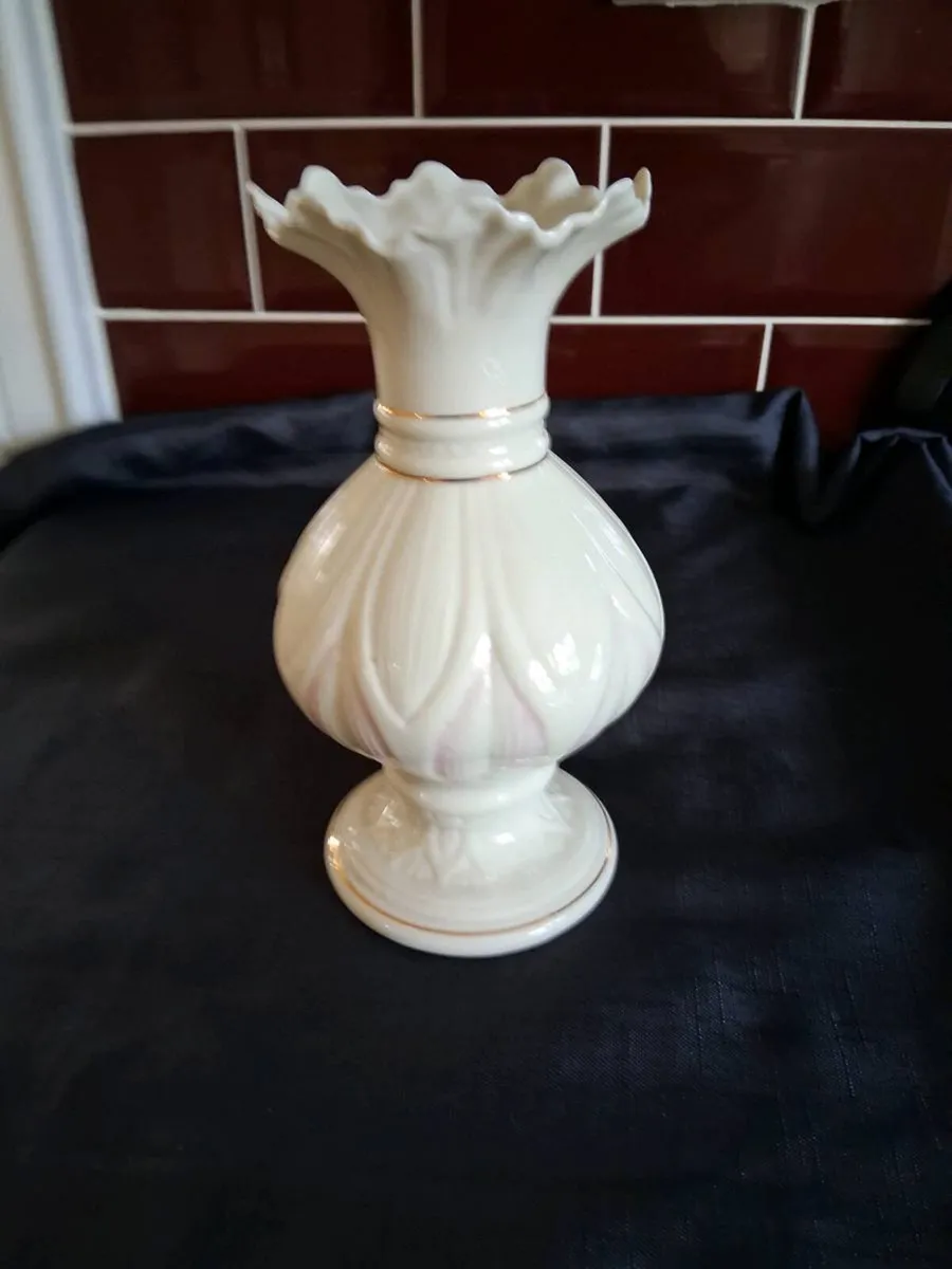 Belleek China Vase - Image 1