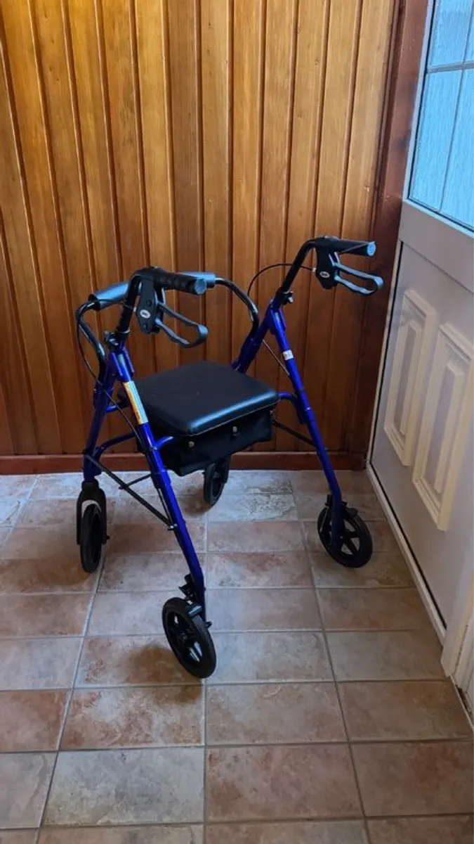 Lightweight Rollator - Cost 140 Never used FREE walking frame inc. - Image 1