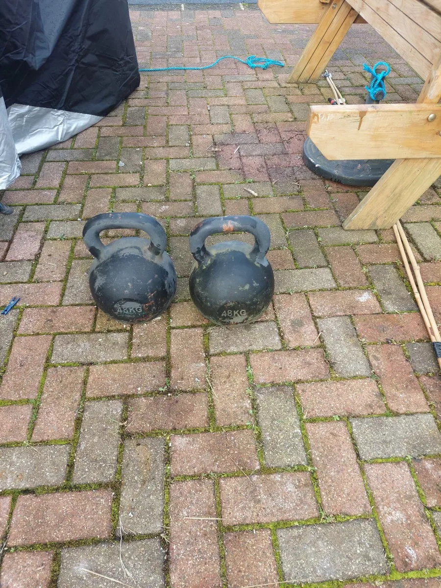 Pair of 48kg Kettlebells, (The Beasts!)