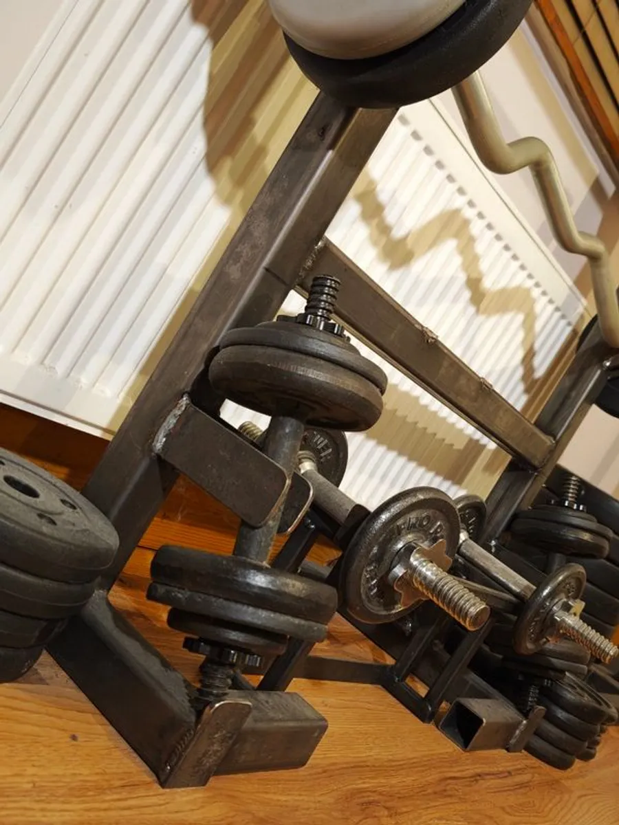 Weights , complete Home Gym Set  157kg - Image 4