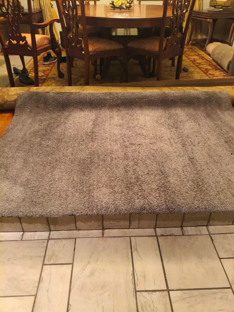 Beautiful gray, rug 35 - Image 1