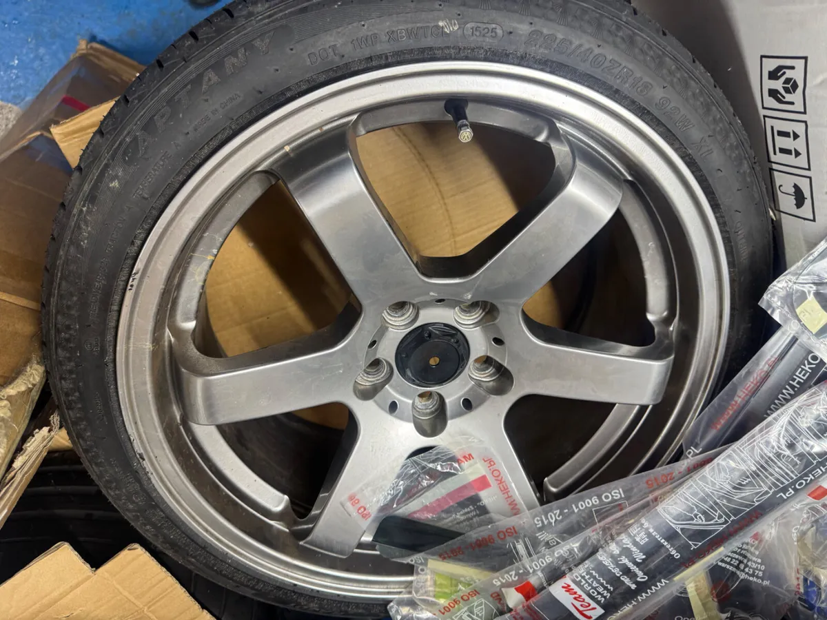 18” drift 5x112 alloys & tyres