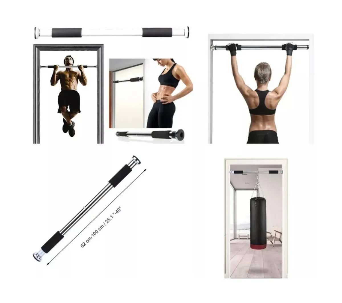 Doorway Pull Up Bar Chin Up Sit-Up NEW - Image 1