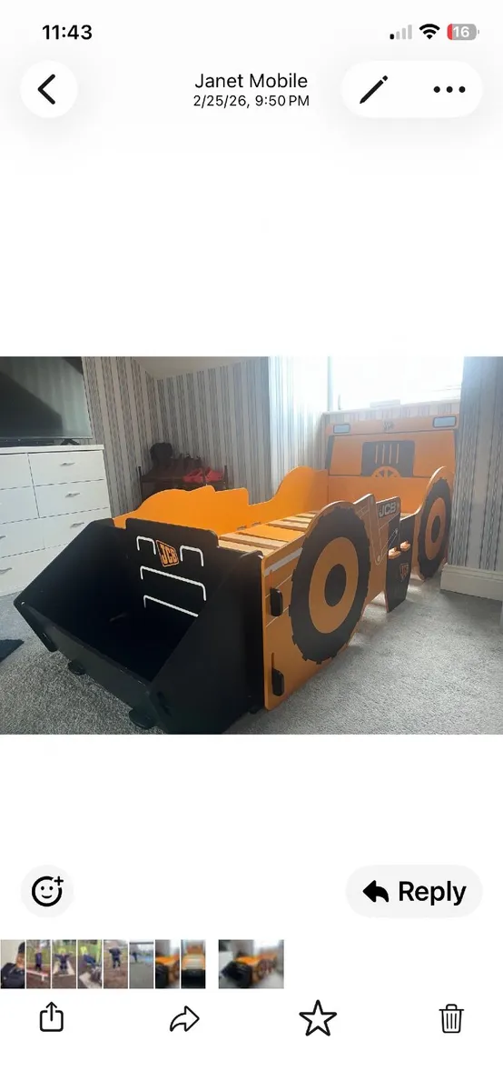 Child’s JCB Bed - Image 3