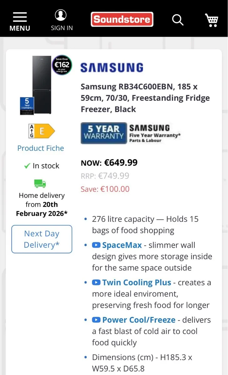 Fridge freezer - like new - Image 4