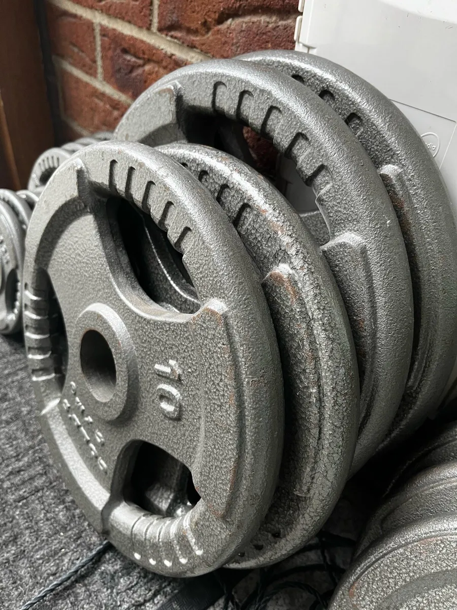 Golds Gym 85kg tri grip Olympic weight set - Image 2