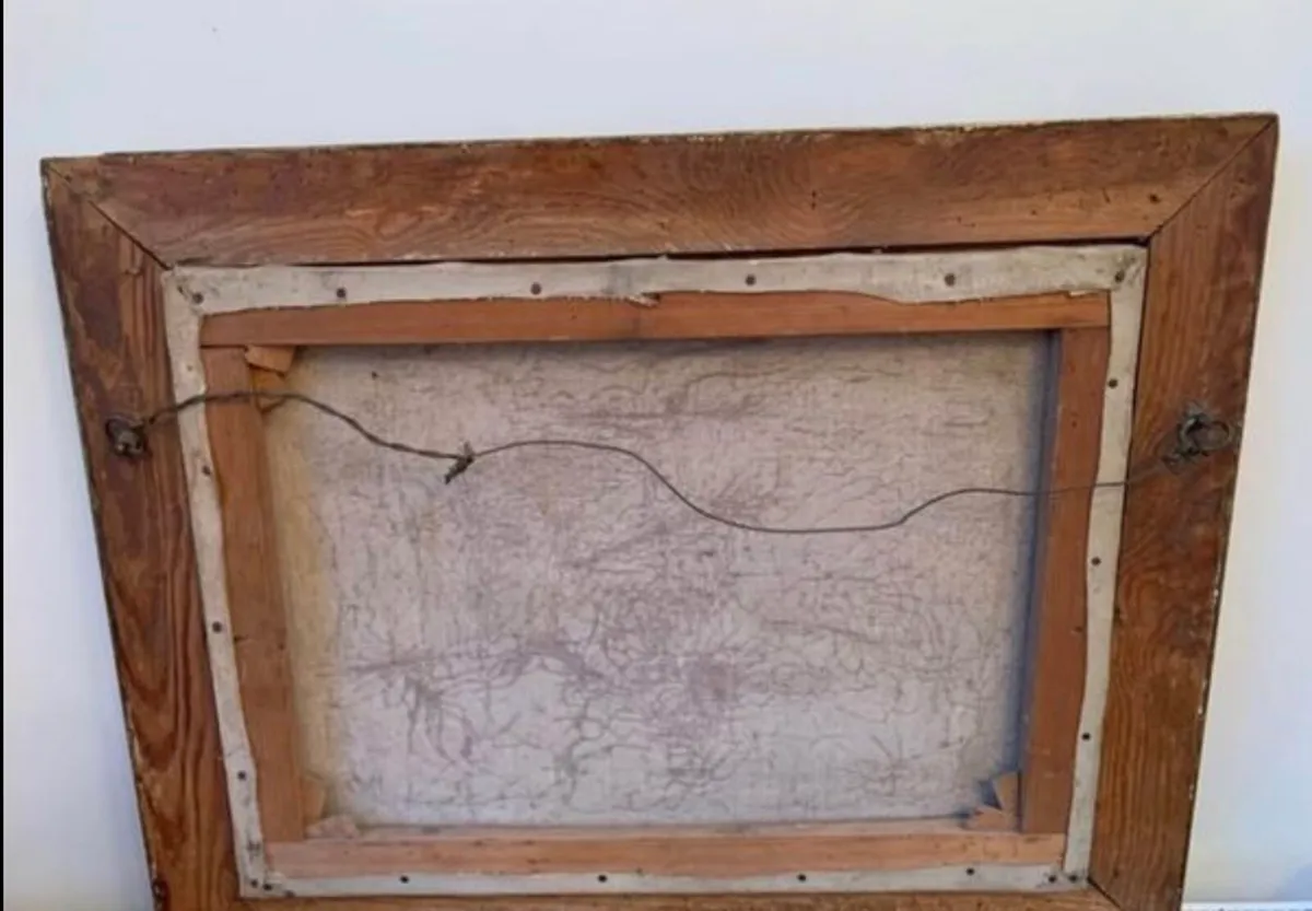 Antique oil painting - Image 3