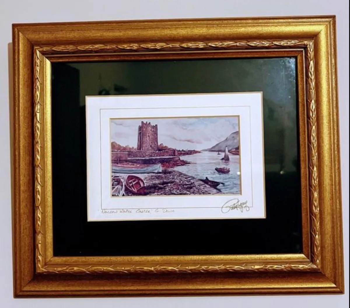 Vintage print of Narrow Water Castle - Image 1