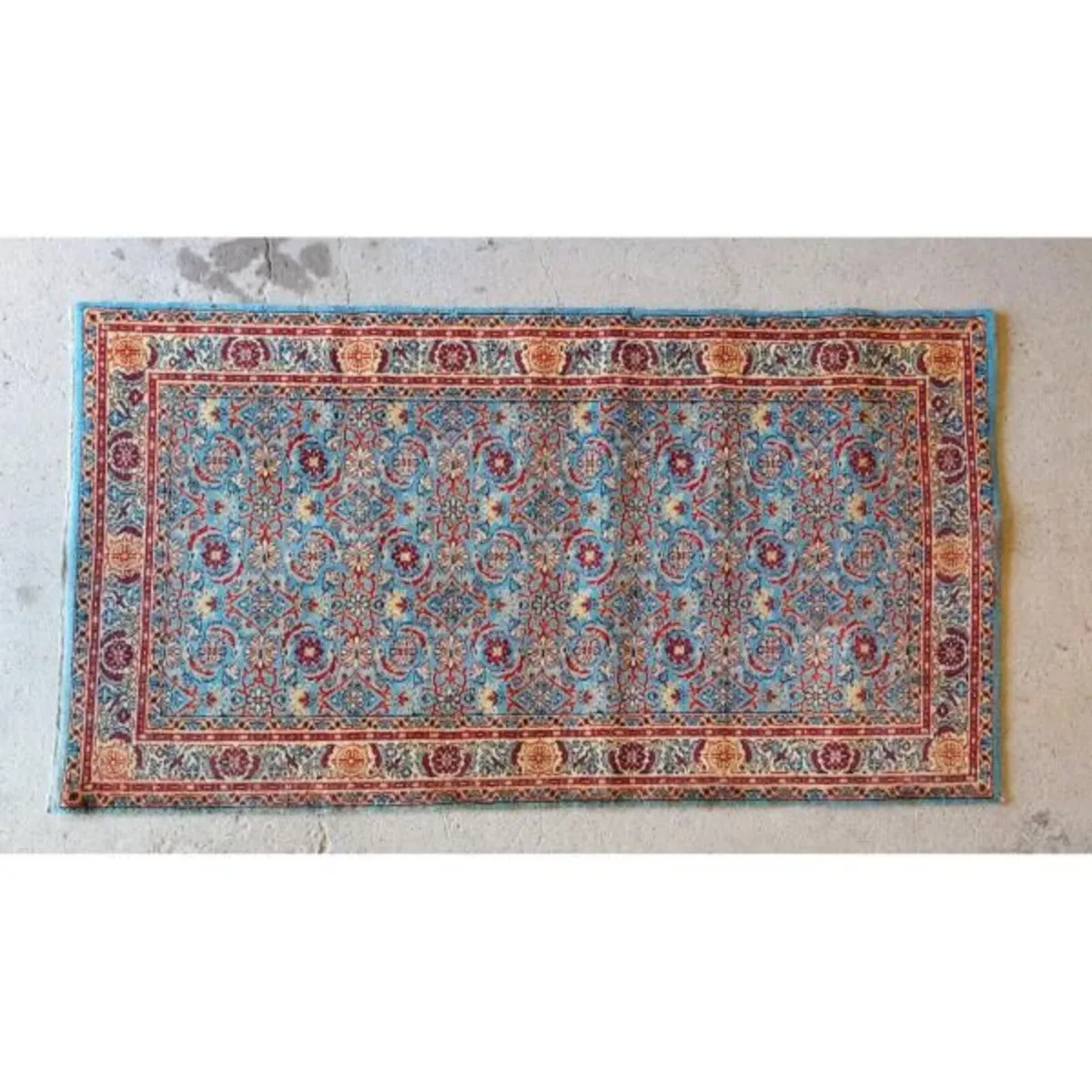 Reclaimed Blue Hotel Rug – 223.5cm x 121.5cm – KAS - Image 1