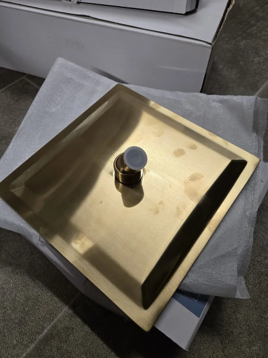 Brushed Brass Thermostatic Concealed Shower - Image 4