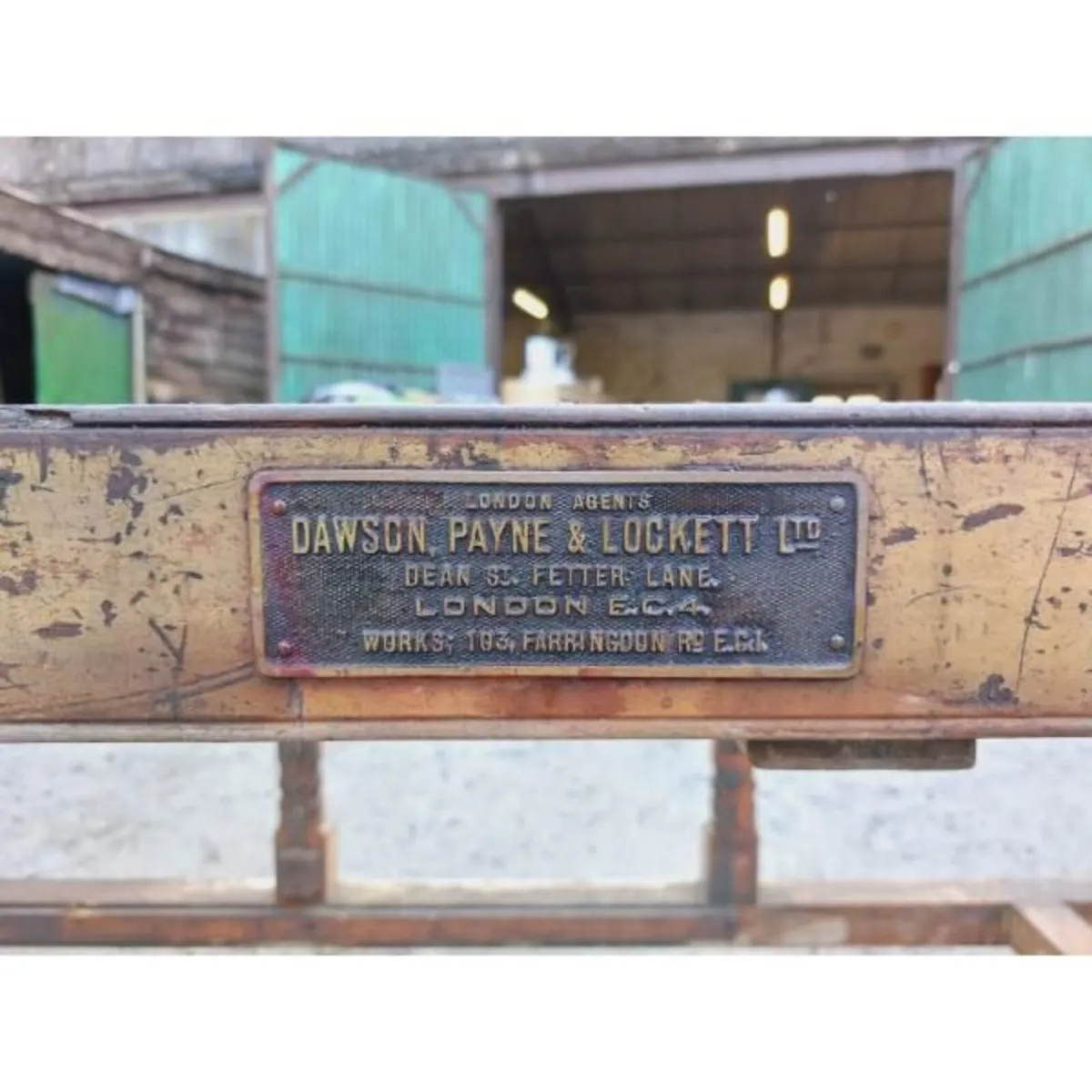 Paper ruling machine frame – Waite and sheard Honl - Image 3